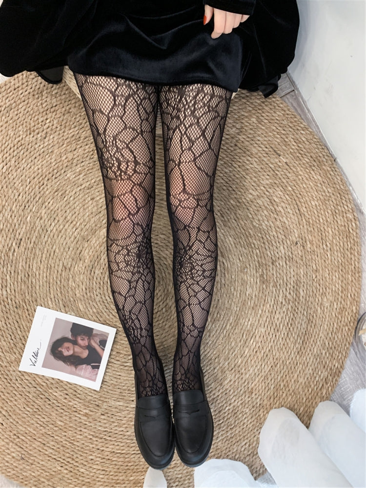 性感甜美INS风 蜘蛛网图案连裤网袜 #05044