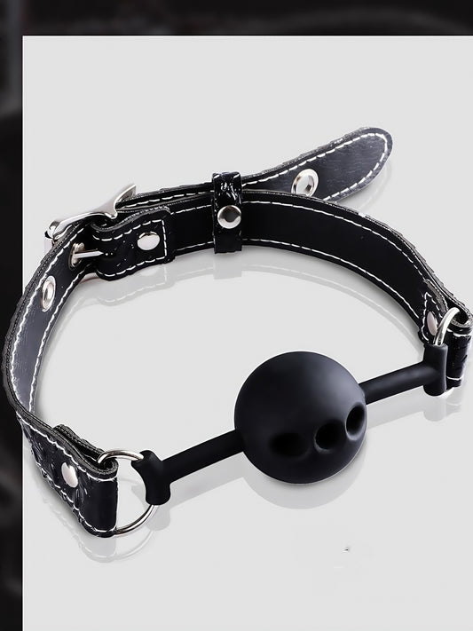 Open Breathable Mouth Ball Collar/Black 4.2cm