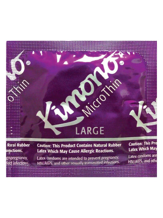 Kimono Large Micro Thin Condoms - 12 Pack