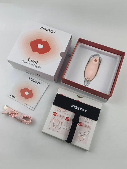 KISSTOY Wearable Vibrating Sucking Egg / Pink