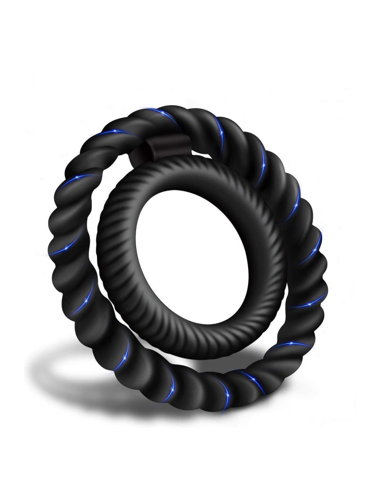 Silicone Cock Ring 2Rings