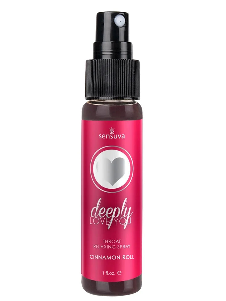 Deeply Love You Throat Relaxing Spray 1oz in Cinnamon Roll