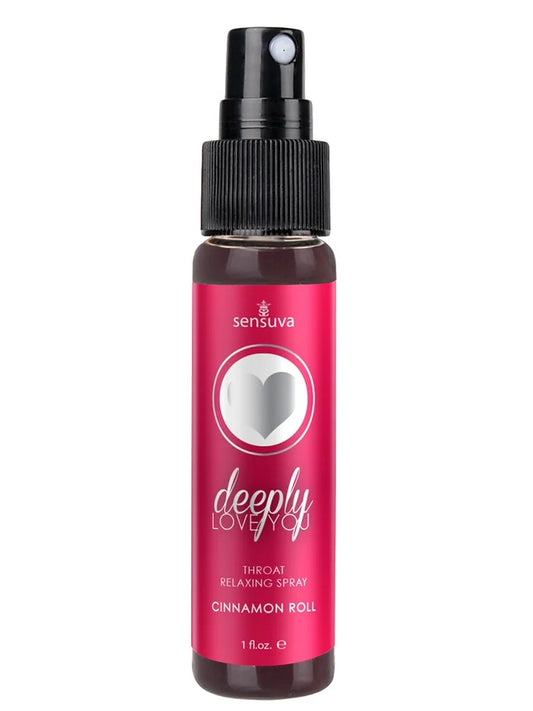 Deeply Love You Throat Relaxing Spray 1oz in Cinnamon Roll