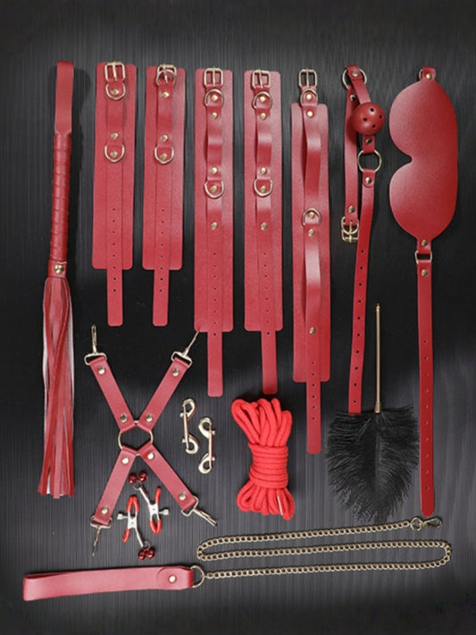Elegant Red Roll Bundle Bondage Set