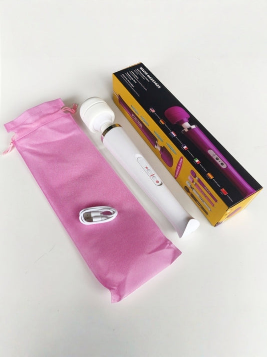 Powerful buzzing Wand Massager White/Black/Pink/Purple