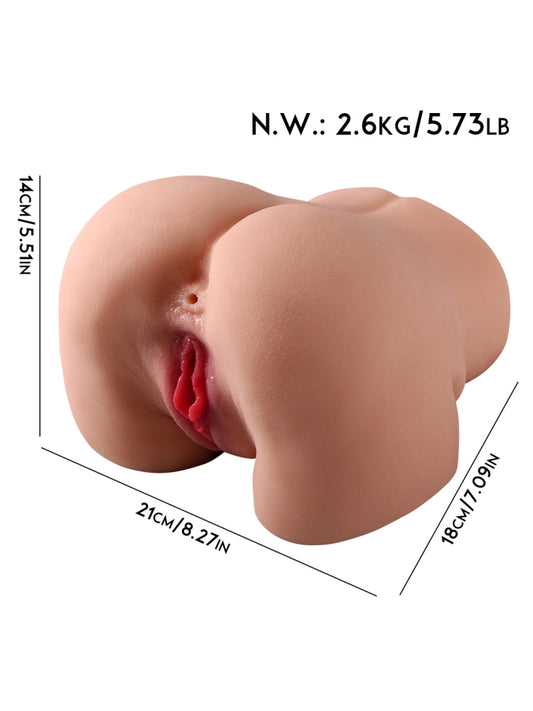 Erotic Butt 3D Small Life-Size Dual-channel stroker