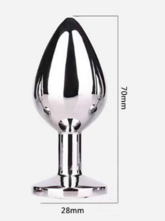 Metal Anal Plug Medium/2.8CM