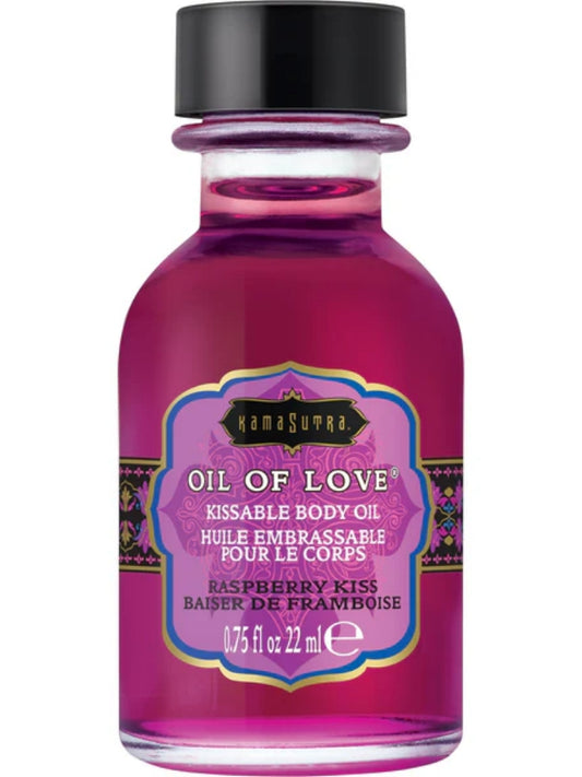 Kama Sutra Oil of Love - Kissable Body Oil - Raspberry Kiss - 22 ml / 0.75oz