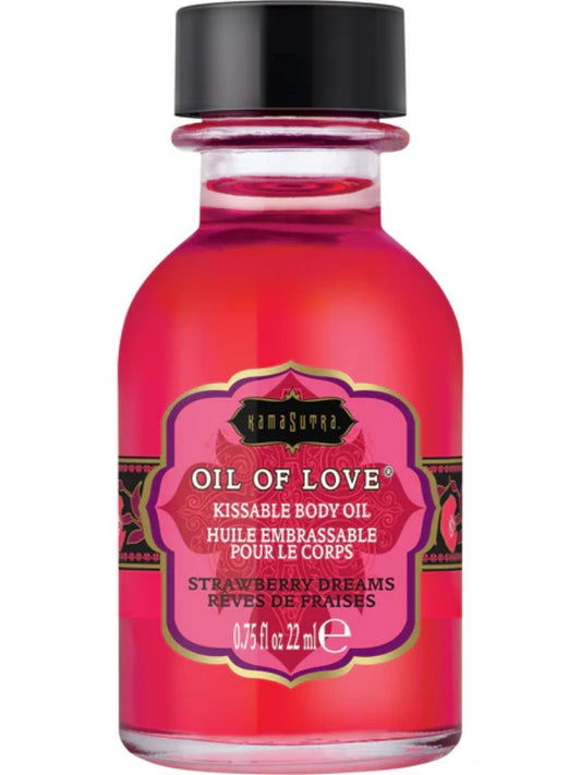 Kama Sutra Oil of Love - Kissable Body Oil - Strawberry Dreams - 22 ml / 0.75oz