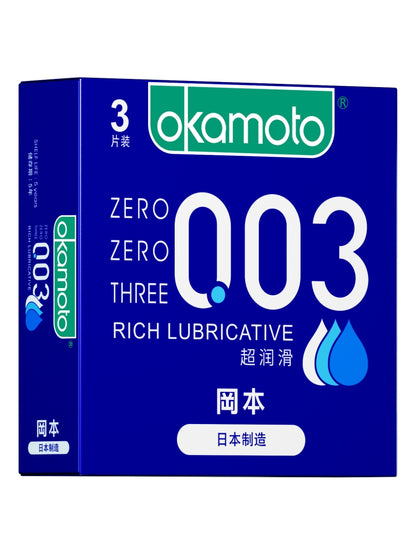 Okamoto 003 Extra Lubricated 3-Pack Condoms