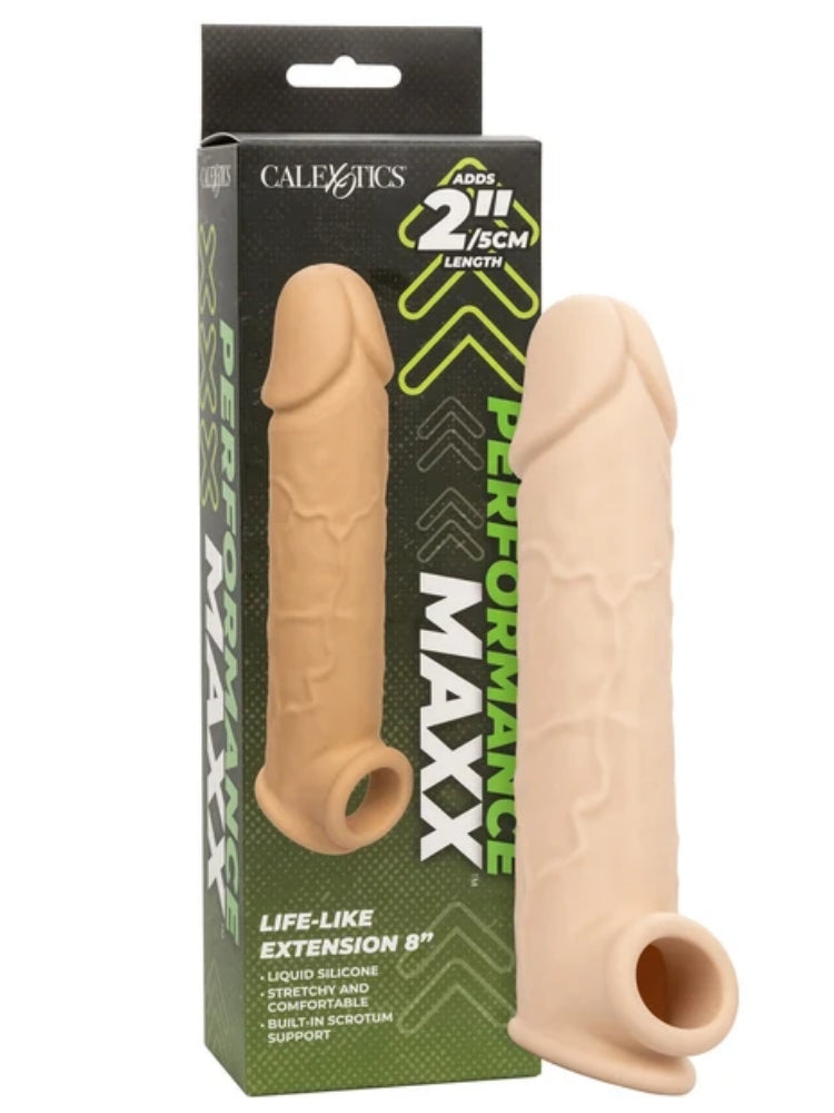 CalExotics® - Performance Maxx™ - Life-Like Penis Extension – 8” – Ivory