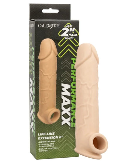 CalExotics® - Performance Maxx™ - Life-Like Penis Extension – 8” – Ivory
