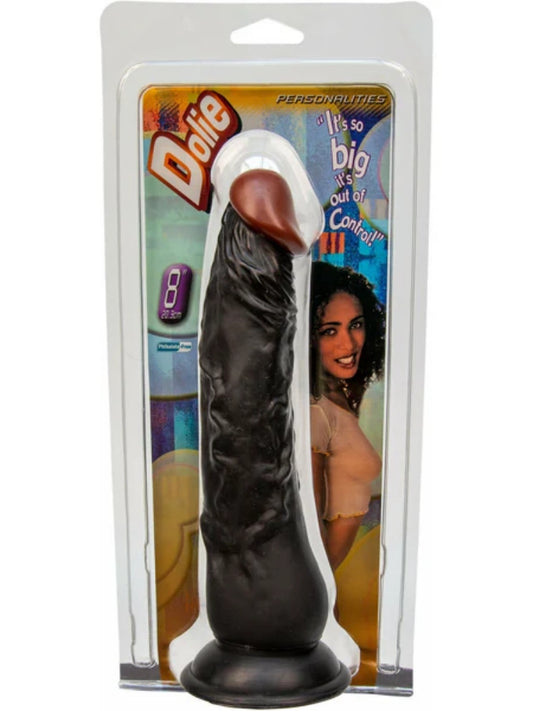 Nanma Personalities Black Dildo - Dolie / 8"