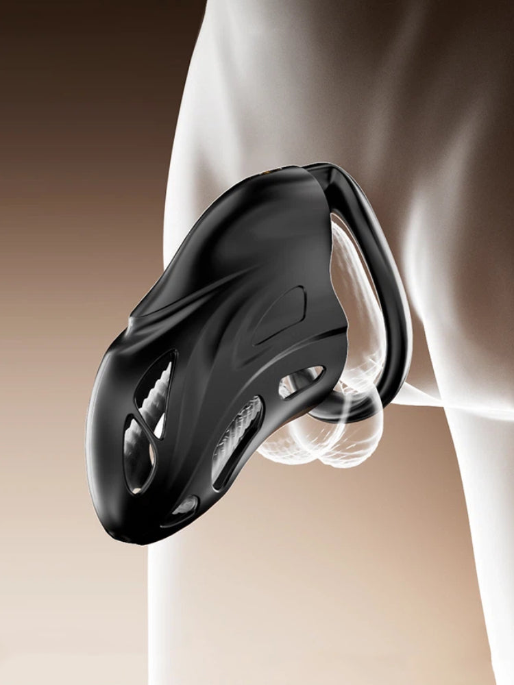 GALAKU Male Light weight Chastity Cage /Black