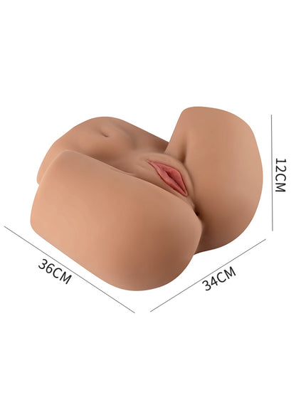 Life Size Big Pussy Ass Butt Male Masturbator Stroker(36*34*12 cm, 11.46 lbs)