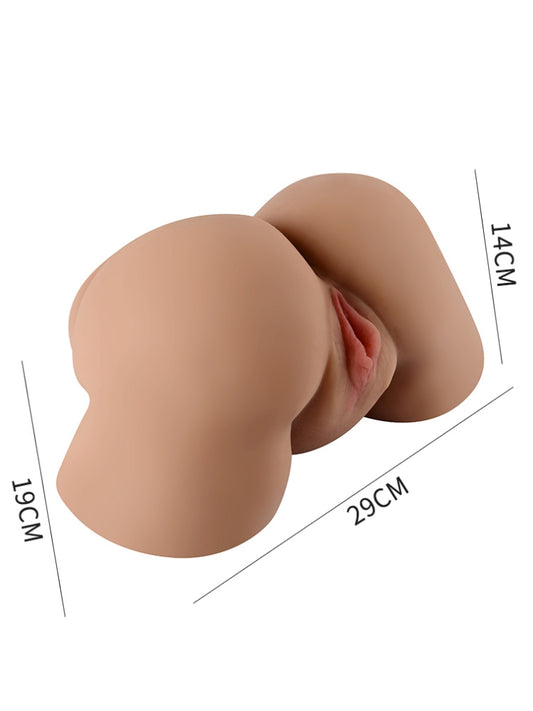 Life Size Big Pussy Ass Butt Male Masturbator Stroker(19*29*14 cm, 8.38 lbs)