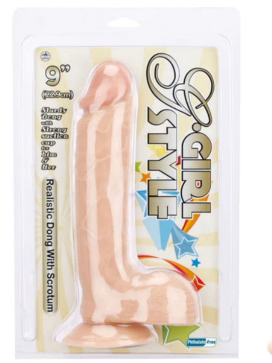 Nanma G-Girl Style Realistic Dong 9"