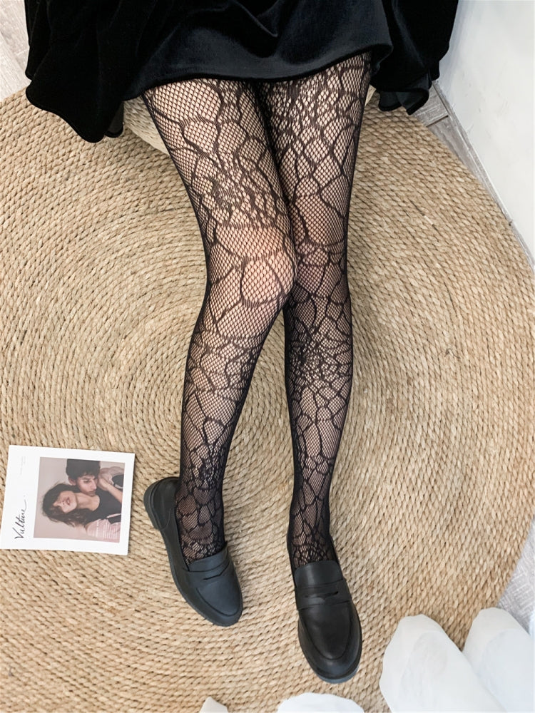 性感甜美INS风 蜘蛛网图案连裤网袜 #05044