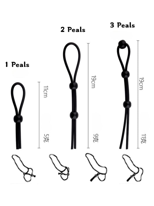 New Silicone Cock Ring Kit Set（2 Peals / 3 Peals）