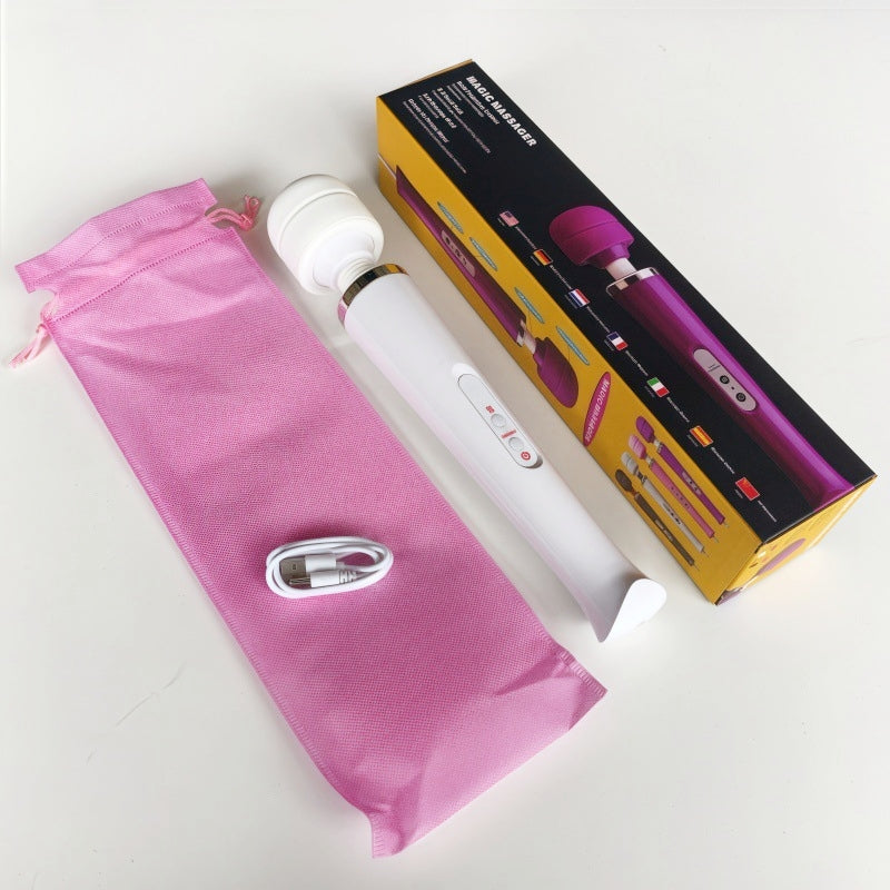 Powerful buzzing Wand Massager White/Black/Pink/Purple