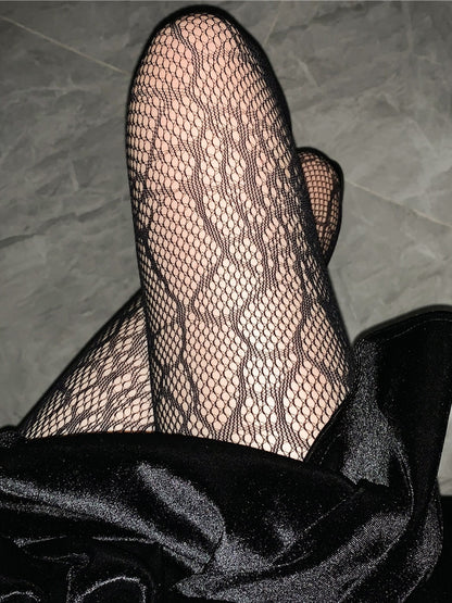 性感甜美INS风 蜘蛛网图案连裤网袜 #05044