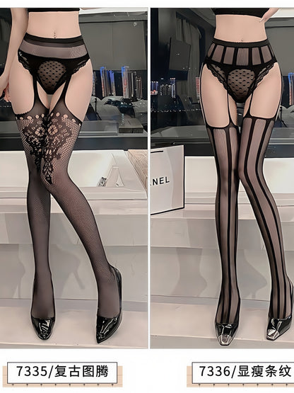 性感开裆免脱可撕网袜女 #7335 #7336