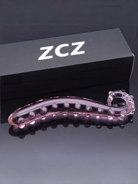 Pink Octopus Tentacles Crystal Glass Dildo