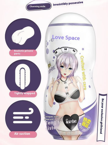 Anime Realistic 3D Textured Sleeve Masturbation Cup
