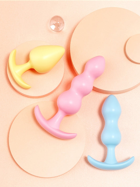 Jelly Anal Plug 3-Color Set