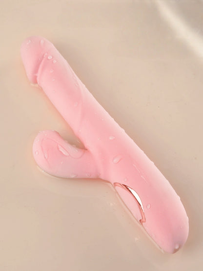 GALAKU Telescopic Suction Heated Vibrator / Pink