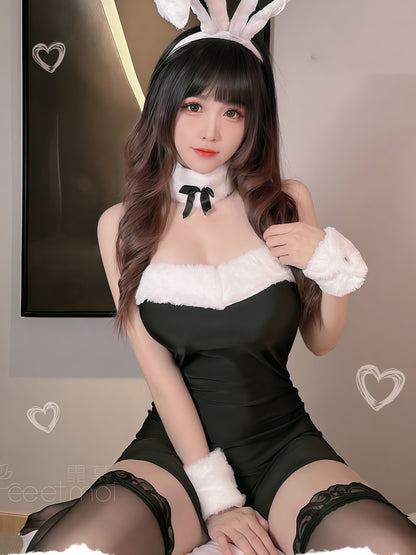 性感可爱兔女郎套装 #6990 粉色/黑色 / 💕限时立减 $20💕