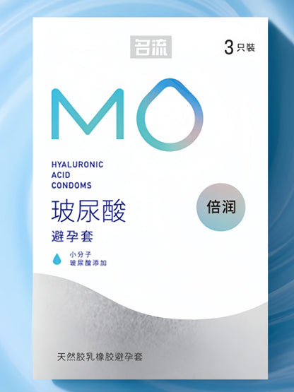 MO Extra Lubricated Hyaluronic Acid 3-Pack Condoms