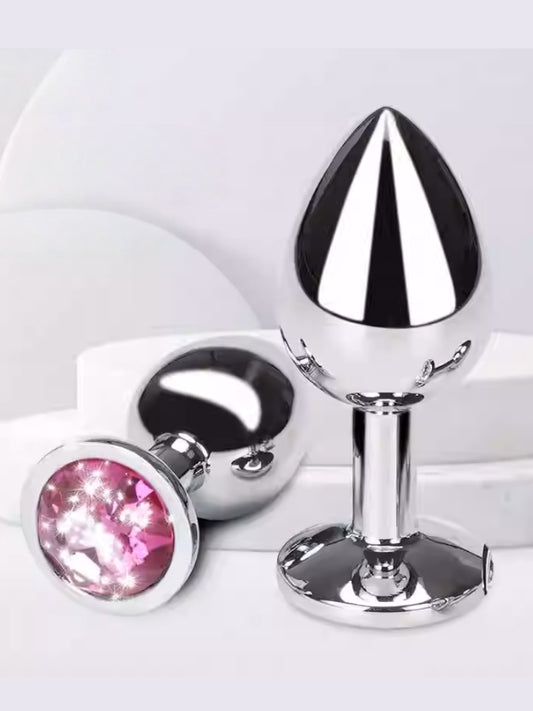 Metal Anal Plug Small/1.9CM/Pink