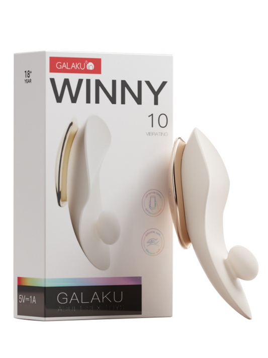 GALAKU Winnie Vibrating Wearable Vibrator (AI Version)/ White
