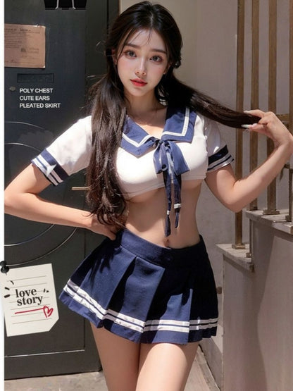 性感校园JK超污内衣COS学院风制服激情诱惑 #7962