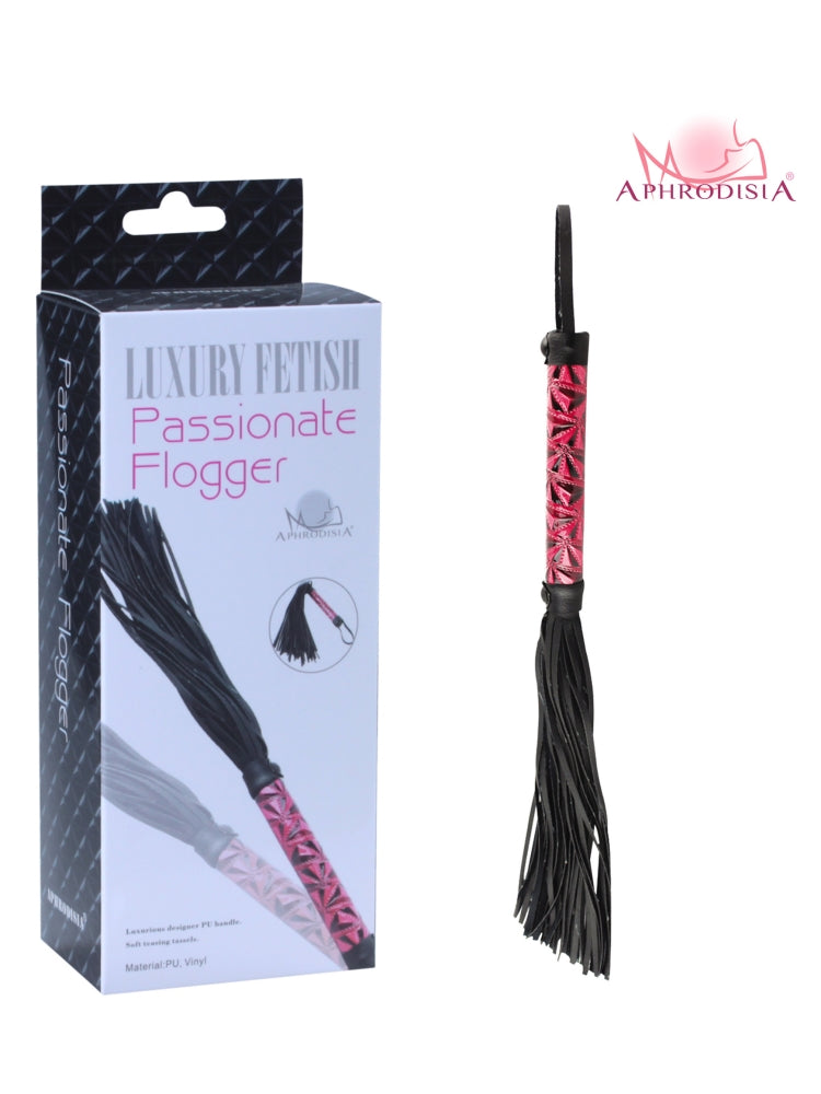 Aphrodisia® Luxury Fetish Passionate Flogger / Red & Black