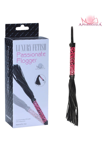 Aphrodisia® Luxury Fetish Passionate Flogger / Red & Black