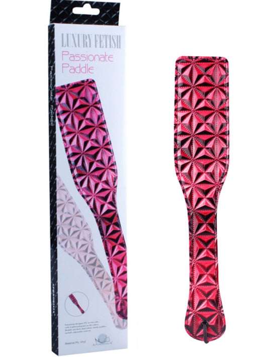 Aphrodisia® Luxury Fetish Passionate Paddle - Pink / Red