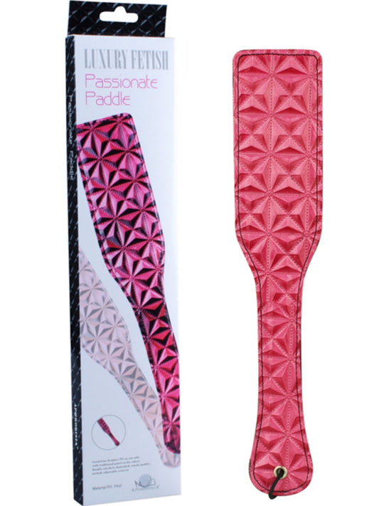 Aphrodisia® Luxury Fetish Passionate Paddle - Pink / Red