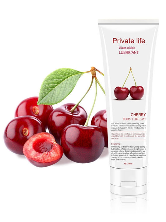 No-Rinse Flavored Water-Based Lubricant - Cherry