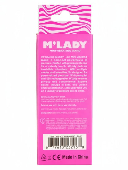 M’Lady – 迷你震动按摩棒 – 粉色