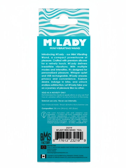 M’Lady – 迷你震动按摩棒 – 青绿色