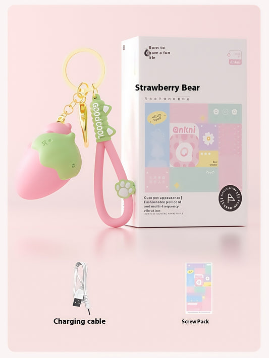 Strawberry Teddy Bear Bullet Vibrator