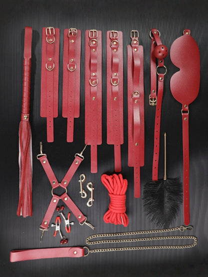 Elegant Red Roll Bundle Bondage Set