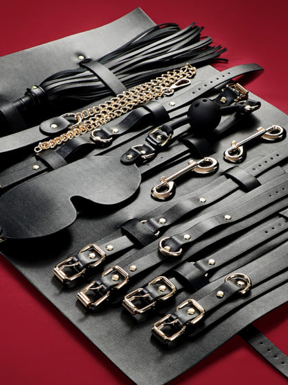 Elegant Black Roll Bundle Bondage Set