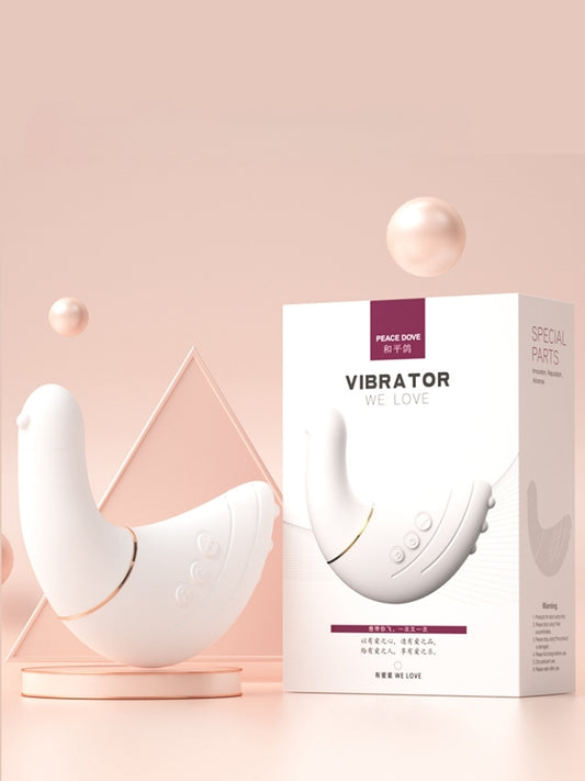 Dove Cute Shape Front And Rear Dual Shock 10 Frequency Vibrator