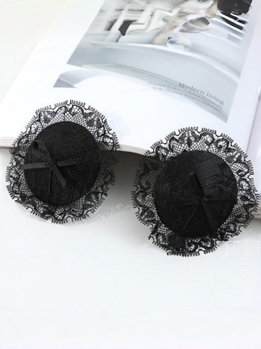Black Lace Nipple Covers 8*8cm