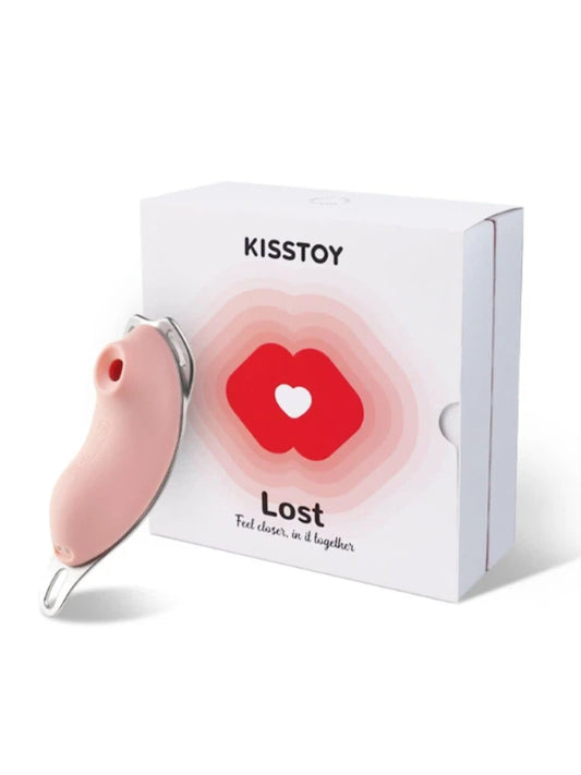 KISSTOY Wearable Vibrating Sucking Egg / Pink