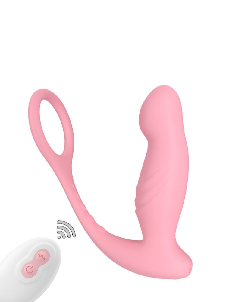 Remote-Controlled Anal Prostate Massager With Cock Ring SAKURA STAG ADULT STORE Remote-Controlled Anal Prostate Massager With Cock Ring SAKURA STAG ADULT STORE