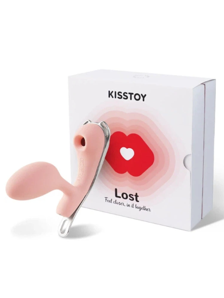 KISSTOY Wearable Sucking Vibrating In-Body Egg / Pink